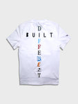 SIGYN Built Different Short Sleeve T-Shirt - white